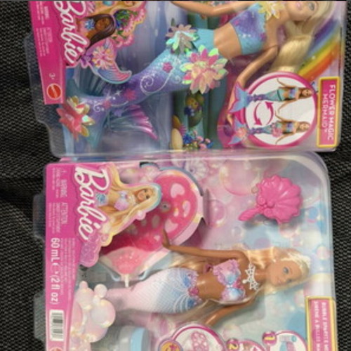 Barbie Mermaid Dolls New with Changeable Tails and Bubble Feature