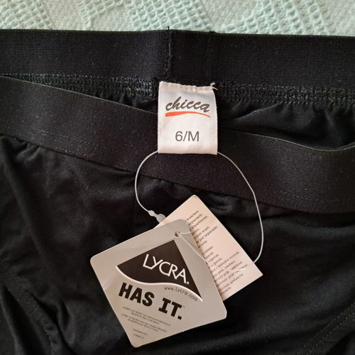 Chicca men's black slip size M new