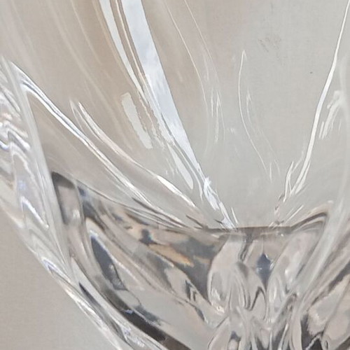 Set of 6 Poltar Crystal 24% Wine Glasses Handmade Eriphylli Design