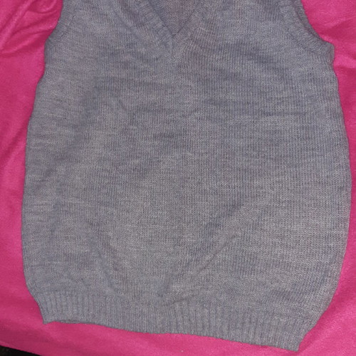 Men's sleeveless knitted vest like new, gray, size M