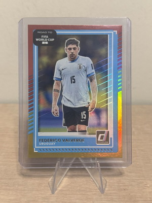 Federico Valverde Panini Donruss Red Yellow Uruguay card new