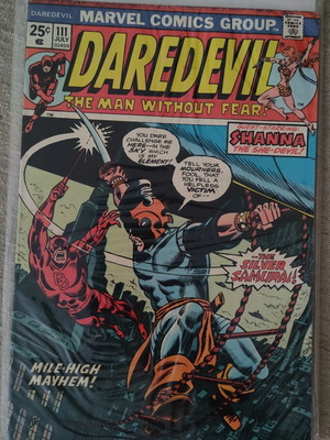 Daredevil #111 Marvel κόμικ, πρώτη εμφάνιση Silver Samurai