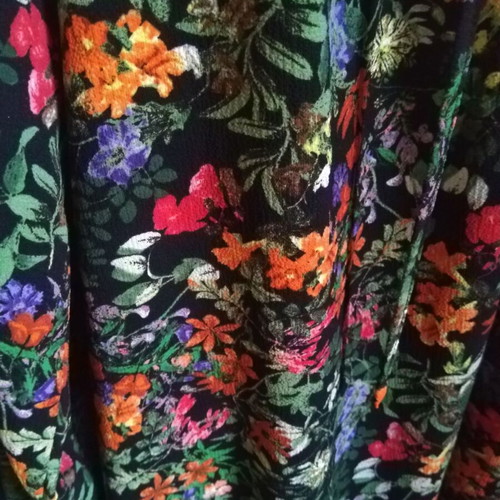 H&M crepe dress like new with ruching and ties M\L multicolor