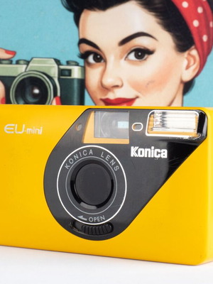 Konica Mini Yellow Version 35mm φωτογραφική μηχανή μεταχειρισμένη