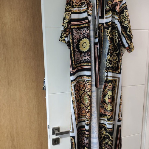 Shirt dress with belt new, multicolor