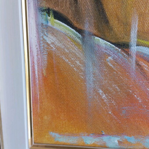 Signed oil painting artwork like new