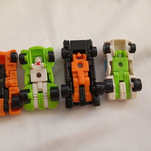 Transformers G1 Micromasters Hot Rod Patrol set used, 4 pieces