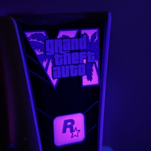 PlayStation 5 front plate GTA6 skin like new