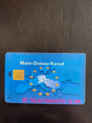 German phone card used, 11,000 copies