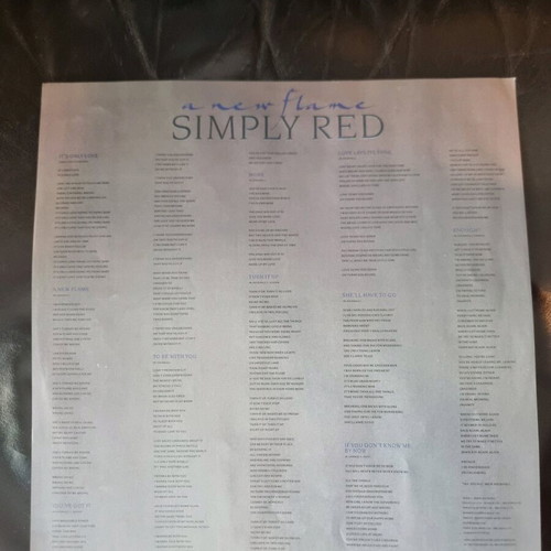Simply Red A New Flame vinyl used, pop