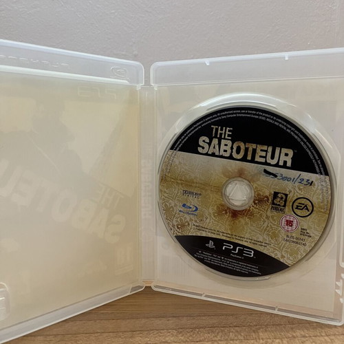 The Saboteur PS3 game used