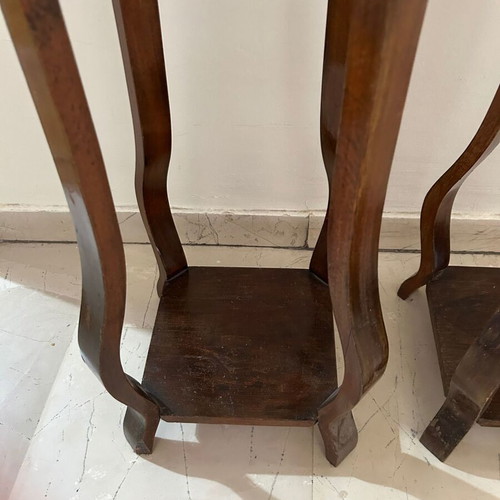 Vintage wooden plant stands set of 2, 1.04m, like new