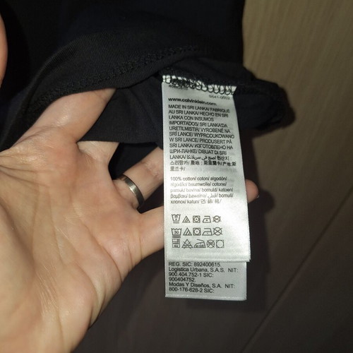 Calvin Klein men's T-shirt new, size M, black, 100% cotton