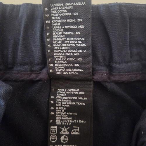 COS Women's Pleated Cropped Trousers Like New, Blue, Size S