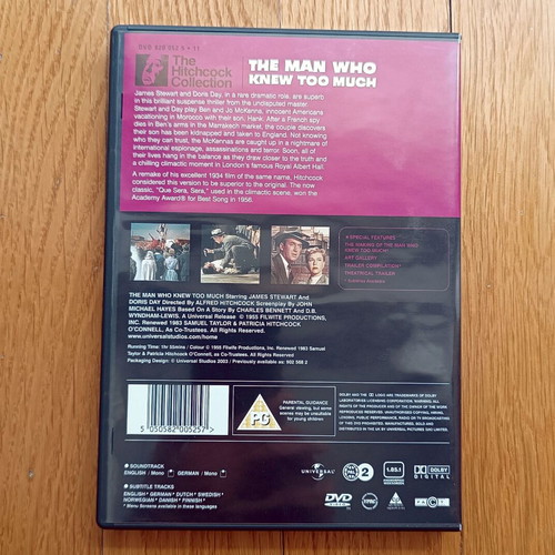 The Man Who Knew Too Much DVD μεταχειρισμένο, θρίλερ