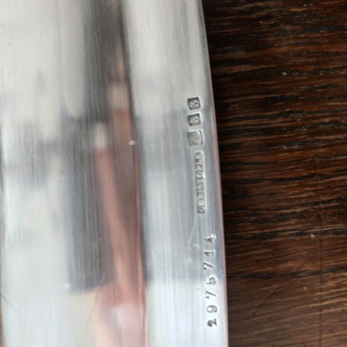 Christofle set of 4 used vintage silver-plated platters
