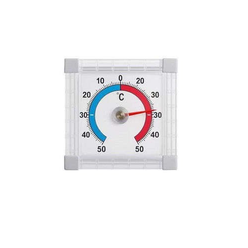 Double-Sided Glass Analog Thermometer new