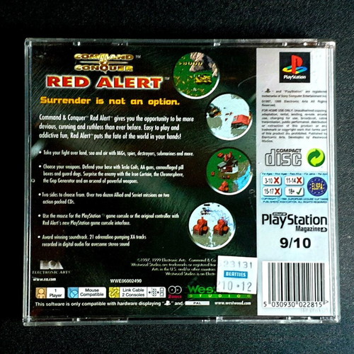 Command and Conquer Red Alert PlayStation 1 used