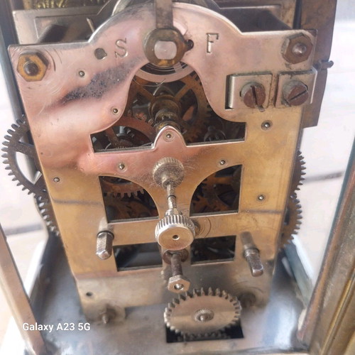 Musical Travel Clock used, analog, tabletop, 1900s 1910s