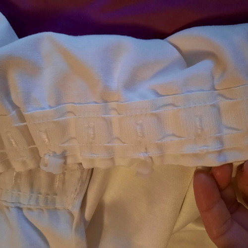 White curtains like new, set of 2, height 2.10 m
