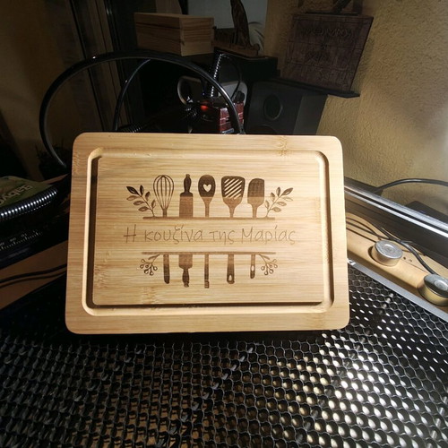 Personalized wooden cutting board new bamboo