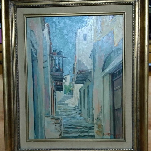 Πίνακας Σοκάκι Ιωάννη Γεωργιόπουλου μεταχειρισμένος 1953