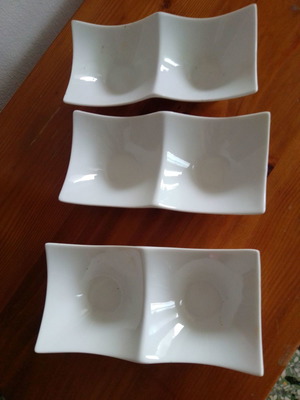 Appetizer dishes for nuts, pack of 3, new