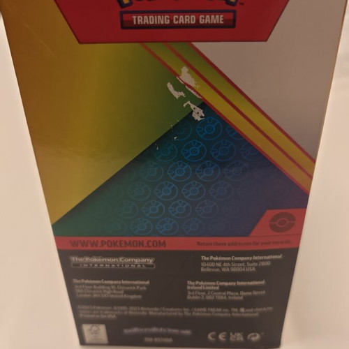 Pokemon Destined Rivals blister packs Eevee and Zarude sealed, box of 18