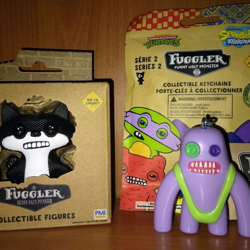 FUGGLER Suspicious Fox Black and Sasquoosh Blue collectible figures new
