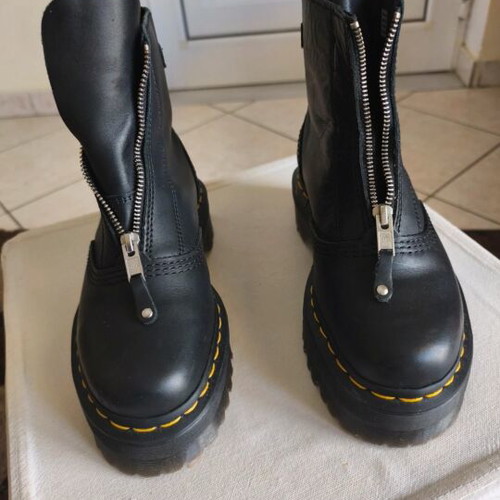 Dr. Martens Jetta Sendal Platform Black leather boots new, size 37