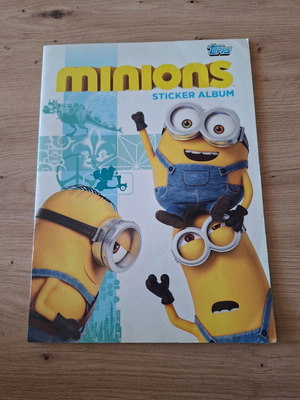 Minions Topps άλμπουμ με 88 αυτοκόλλητα