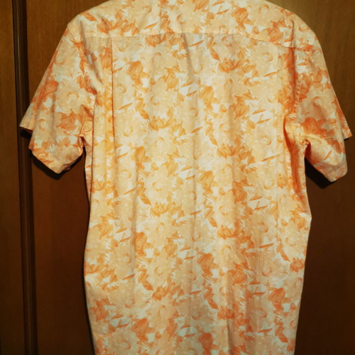 Peter Hadley summer shirt used, size large, orange
