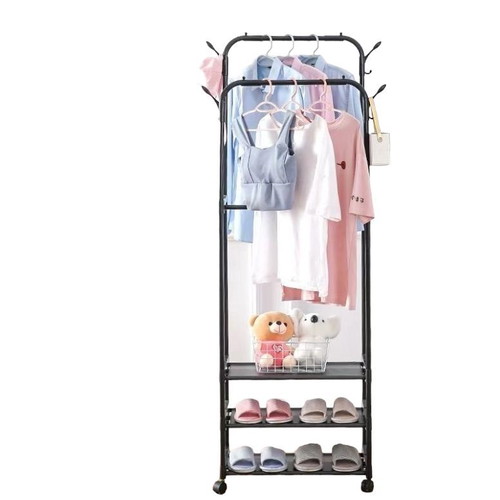 Double black shoe rack hanger new with wheels