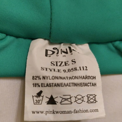 Swimwear top used, green, size S
