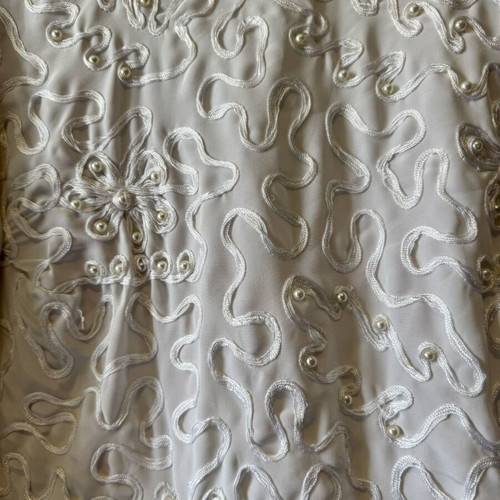 Arma women's shirt size 48 like new with pearl embroidery white