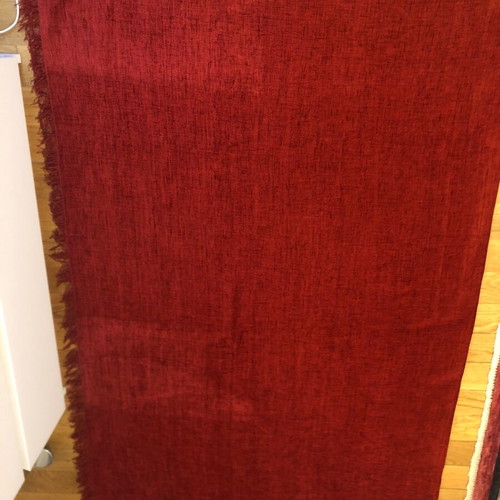 M&S Vintage Red Throw Blanket like new