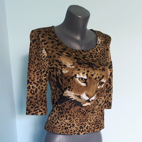 HRC women's blouse leopard print, like new, sizes M to XL