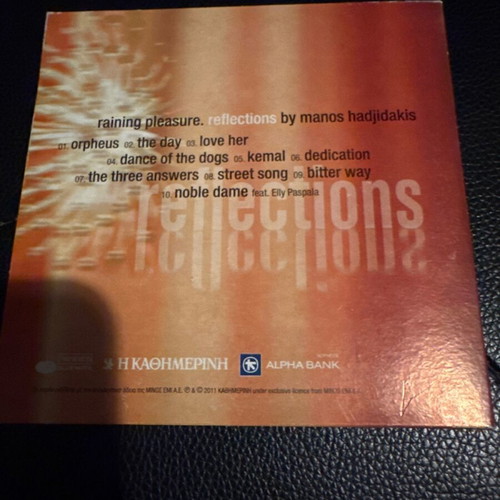 Raining Pleasure Reflections CD like new, music by Manos Hadjidakis