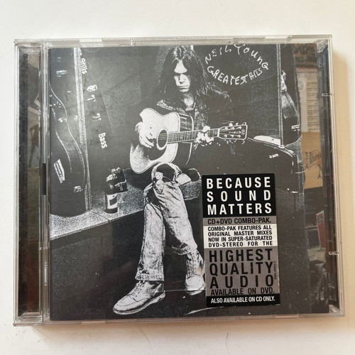 Neil Young Greatest Hits 2004 CD and DVD combo used, rock