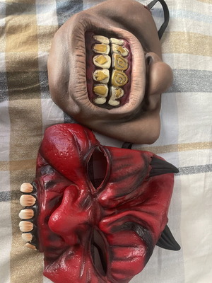Scary rubber masks like new