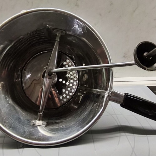 Vegetable mill Rostfrei vintage, used heavy inox German quality
