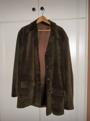 Nappa leather jacket used, brown, size XL