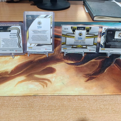 EuroLeague Basketball Card Lot 4 premium, near mint condition