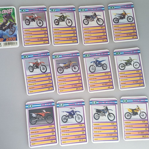 Yperatou Moto Cross card game used