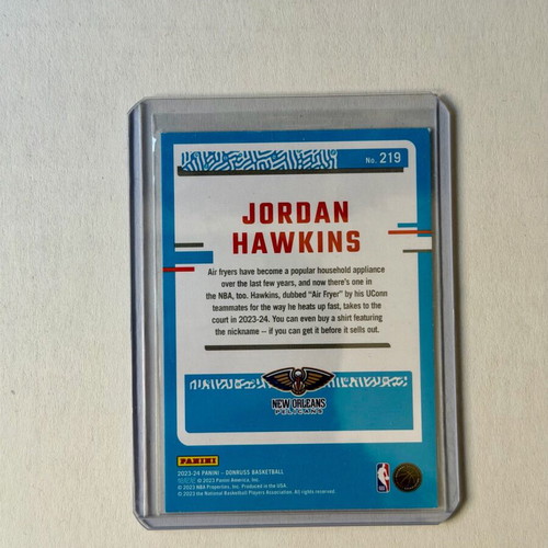 Κάρτα Jordan Hawkins Rated Rookie Red Holo 2023-24 Panini Donruss καινούργια