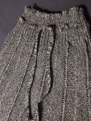 Elastic skirt gray one size new