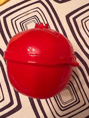 Plastic container red pomegranate new