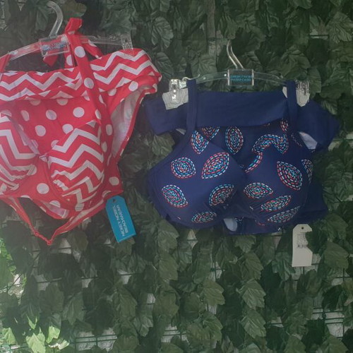Women's swimwear new, pack of 2, size L, padded bust A-B