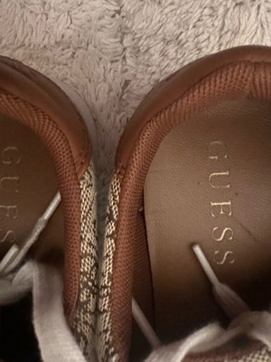 Guess women's athletic shoes like new, size 37, beige gold