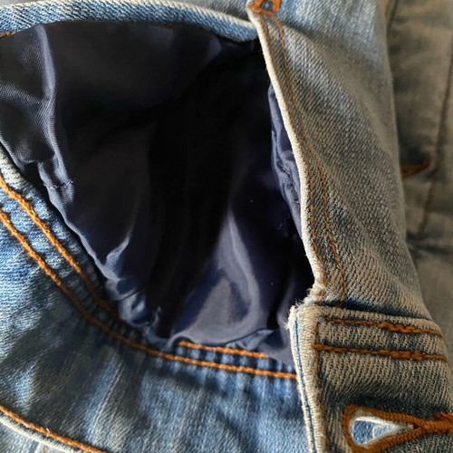 Sherpa-lined Hollister blue faded denim jacket like new